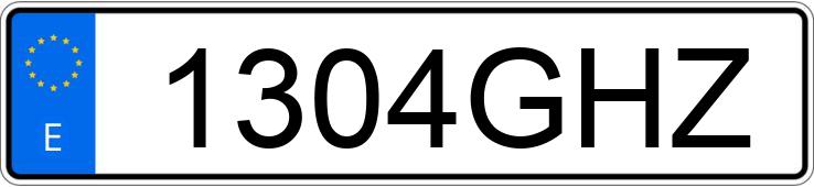 Numer rejestracyjny 1304GHZ posiada TOYOTA AVENSIS