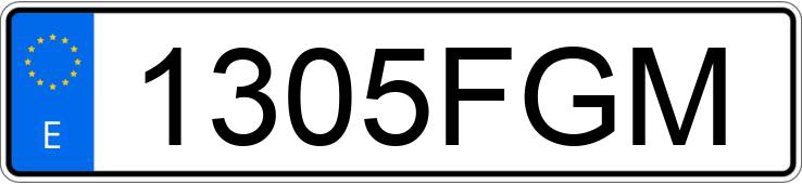 Numer rejestracyjny 1305FGM posiada PEUGEOT PARTNER Numer rejestracyjny 1305FGM posiada PEUGEOT PARTNER