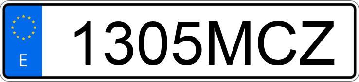 Numer rejestracyjny 1305MCZ posiada FIAT SCUDO