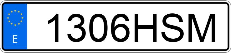 Il numero di registrazione 1306HSM ha SEAT LEON