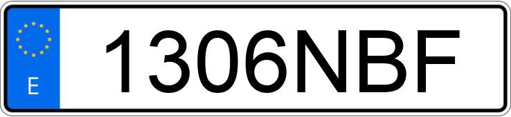 Numer rejestracyjny 1306NBF posiada BMW X1