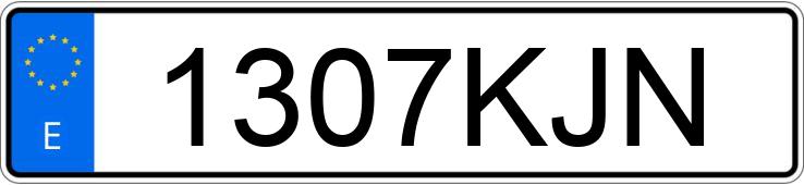 Numer rejestracyjny 1307KJN posiada OPEL ZAFIRA