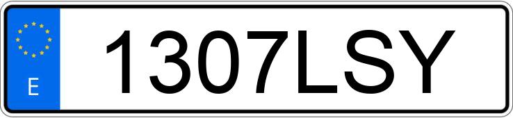 Numer rejestracyjny 1307LSY posiada AUDI A6