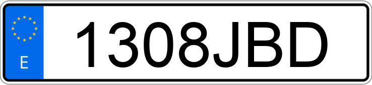 Numer rejestracyjny 1308JBD posiada BMW SERIE 4