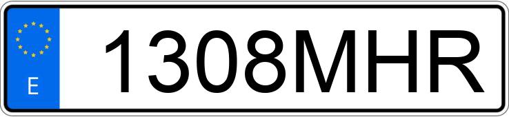 Numer rejestracyjny 1308MHR posiada FORD F-MAX