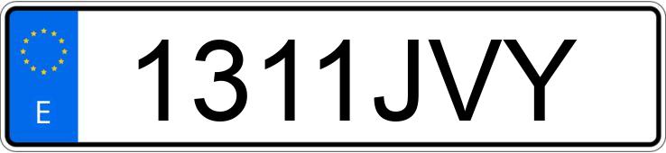 Numer rejestracyjny 1311JVY posiada FIAT 500X