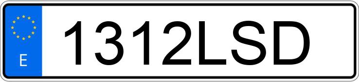 Numer rejestracyjny 1312LSD posiada PORSCHE MACAN Numer rejestracyjny 1312LSD posiada PORSCHE MACAN