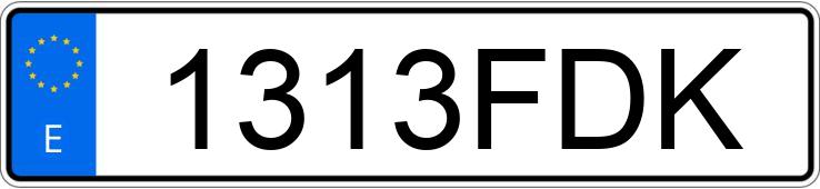Numer rejestracyjny 1313FDK posiada citroen Berlingo