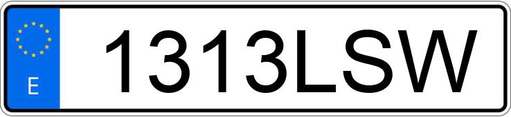 Numer rejestracyjny 1313LSW posiada DACIA DUSTER