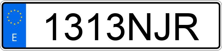 Numer rejestracyjny 1313NJR posiada KIA NIRO