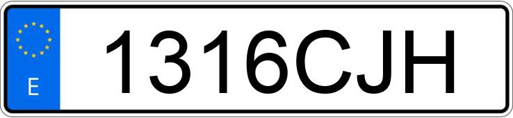Numer rejestracyjny 1316CJH posiada OPEL MERIVA