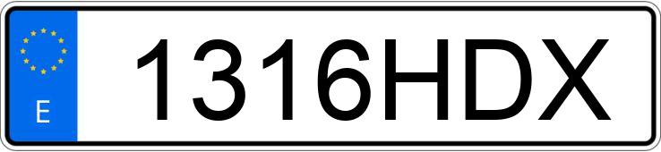 Numer rejestracyjny 1316HDX posiada DACIA DUSTER