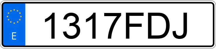 Numer rejestracyjny 1317FDJ posiada SUZUKI GSXR 600