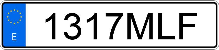 Numer rejestracyjny 1317MLF posiada PEUGEOT RIFTER