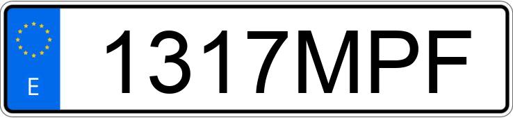 Реєстраційний номер 1317MPF має PEUGEOT 3008