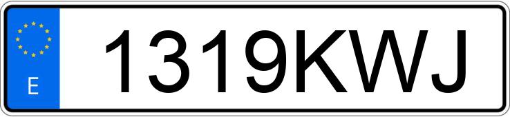 Numer rejestracyjny 1319KWJ posiada PEUGEOT 308