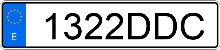 Numer rejestracyjny 1322DDC posiada OPEL VECTRA