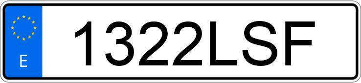 Numer rejestracyjny 1322LSF posiada DACIA LODGY