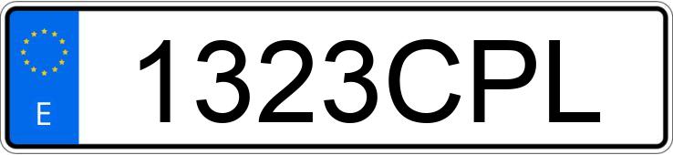 Numer rejestracyjny 1323CPL posiada AUDI A3