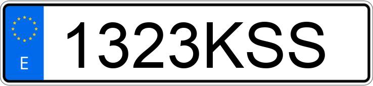 Numer rejestracyjny 1323KSS posiada RENAULT KANGOO