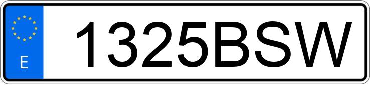 Numer rejestracyjny 1325BSW posiada CITROEN SAXO