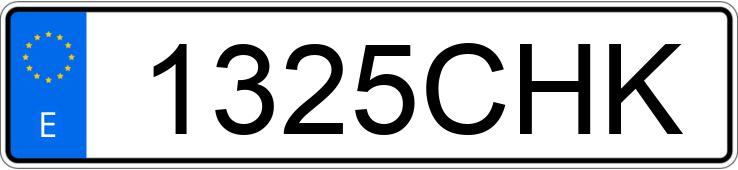 Numer rejestracyjny 1325CHK posiada KIA CARNIVAL