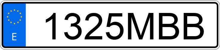 Numer rejestracyjny 1325MBB posiada PEUGEOT 208