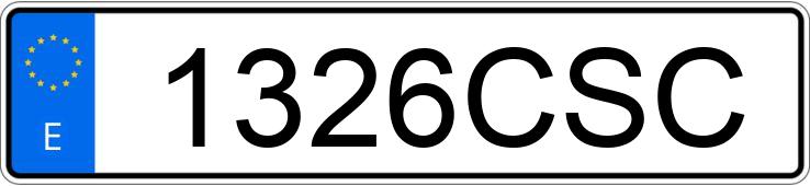 Numer rejestracyjny 1326CSC posiada TOYOTA COROLLA Numer rejestracyjny 1326CSC posiada TOYOTA COROLLA