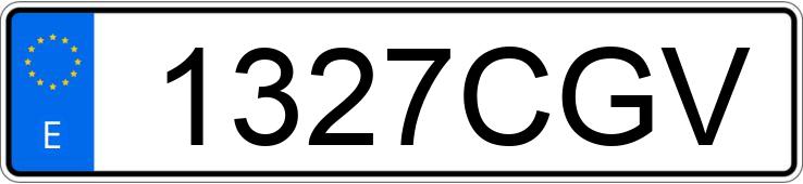 Numer rejestracyjny 1327CGV posiada BMW I4