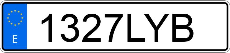 Numer rejestracyjny 1327LYB posiada AUDI A3