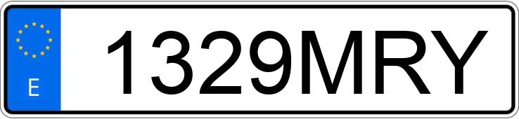 Numer rejestracyjny 1329MRY posiada SEAT IBIZA