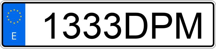 Numer rejestracyjny 1333DPM posiada CITROEN C2