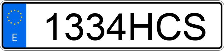 Numer rejestracyjny 1334HCS posiada IVECO EUROCARGO TECTOR