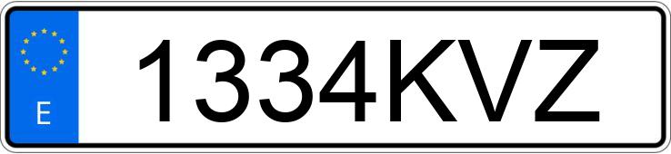 Numer rejestracyjny 1334KVZ posiada BMW SERIE 3