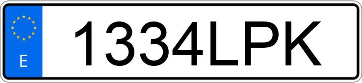 Numer rejestracyjny 1334LPK posiada PEUGEOT 3008