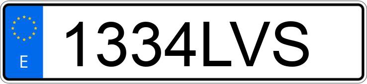 Numer rejestracyjny 1334LVS posiada BMW SERIE 1