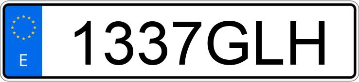 Numer rejestracyjny 1337GLH posiada RENAULT MODUS