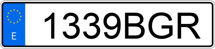 Numer rejestracyjny 1339BGR posiada PEUGEOT 607