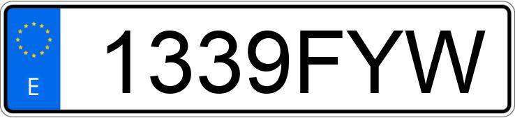 Numer rejestracyjny 1339FYW posiada PEUGEOT 407