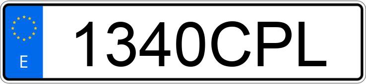 Numer rejestracyjny 1340CPL posiada PEUGEOT 206