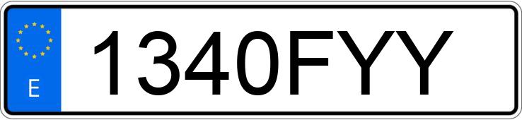 Numer rejestracyjny 1340FYY posiada OPEL ZAFIRA