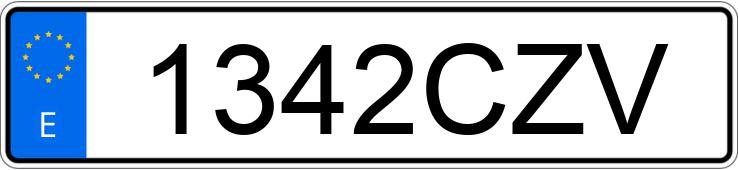 Numer rejestracyjny 1342CZV posiada RENAULT MEGANE