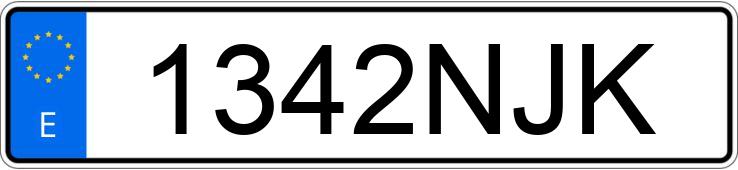 Numer rejestracyjny 1342NJK posiada BMW SERIE 1