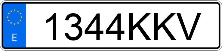 Numer rejestracyjny 1344KKV posiada BMW SERIE 2