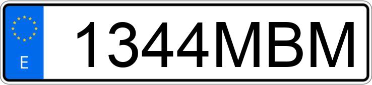 Numer rejestracyjny 1344MBM posiada BMW SERIE 3