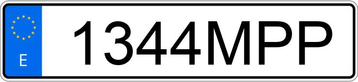 Numer rejestracyjny 1344MPP posiada SEAT LEON