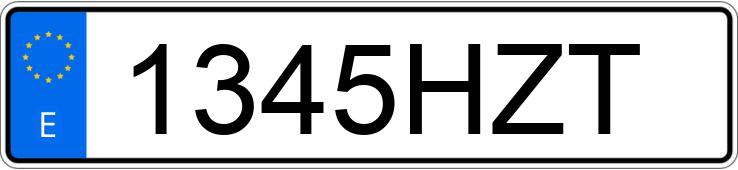 Numer rejestracyjny 1345HZT posiada AUDI A4