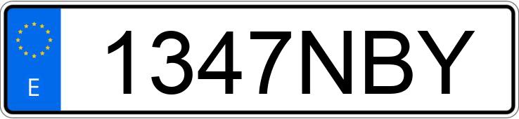 Numer rejestracyjny 1347NBY posiada SEAT LEON