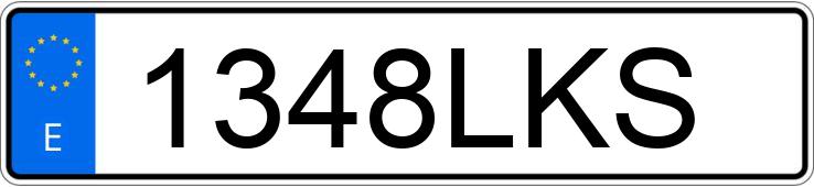 Numer rejestracyjny 1348LKS posiada MAZDA MAZDA3