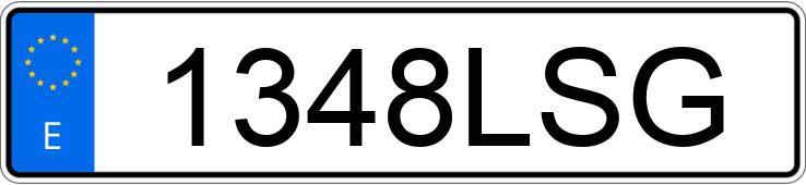 Numer rejestracyjny 1348LSG posiada SKODA SCALA